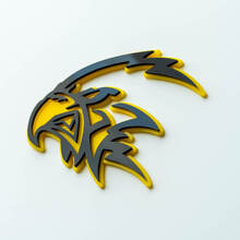 Insignia 3D personalizada, logotipo de Trackhawk Hellhawk, emblema de insignias de guardabarros
 2