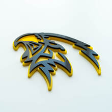 Insignia 3D personalizada, logotipo de Trackhawk Hellhawk, emblema de insignias de guardabarros
 4