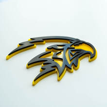 Insignia 3D personalizada, logotipo de Trackhawk Hellhawk, emblema de insignias de guardabarros
 5