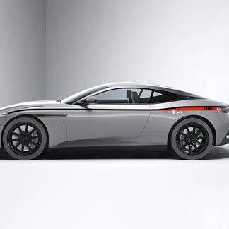 Calcomanías de vinilo laterales Aston Martin DB11 de línea de cuerpo completo
