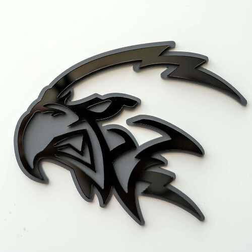 Insignia personalizada 3D Trackhawk Hellhawk logo Placas de guardabarros Emblema 2