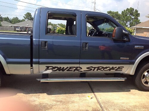 Vinilo adhesivo para puerta estilo Power Stroke para Musclecar Super Duty