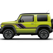 Suzuki JIMNY Side Vintage Stripes Doors Front Fender calcomanía calcomanía gráficos 2 colores
 2