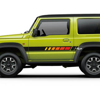 Suzuki JIMNY Side Vintage Retro Stripes calcomanías gráficas 2
