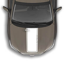 Calcomanía gráfica de vinilo con rayas dobles para capó compatible con Suba Outback
 2