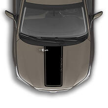 Calcomanía gráfica de vinilo con rayas dobles para capó compatible con Suba Outback
 3