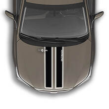 Calcomanía de vinilo con diseño de montañas y rayas para capó, compatible con Suba Outback
 2