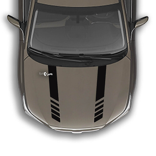 Calcomanía gráfica de vinilo con dos rayas para capó, compatible con Suba Outback
