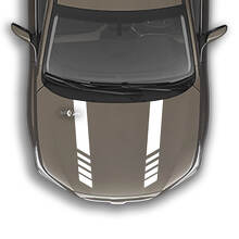 Calcomanía gráfica de vinilo con dos rayas para capó, compatible con Suba Outback
 2