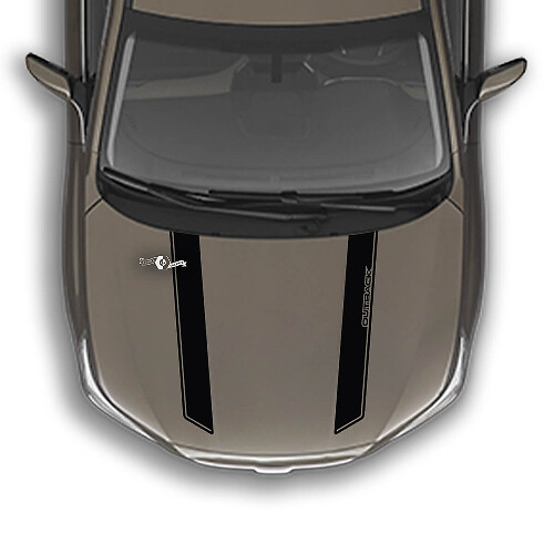 Hood Two Stripes Pin stripe Vinilo Calcomanía Gráficos Etiqueta apta para Suba Outback

