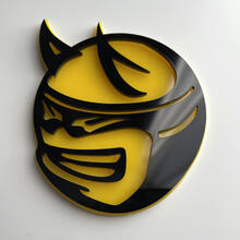 Insignia 3D personalizada Drag Bee Dodge Charger Challenger logo Fender Badges Emblem 2
 4