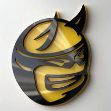 Insignia 3D personalizada Drag Bee Dodge Charger Challenger logo Fender Badges Emblem 2
 6