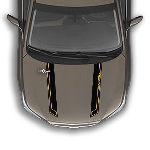 Pegatina de vinilo con doble raya de pin para capó 2 para Subaru Outback