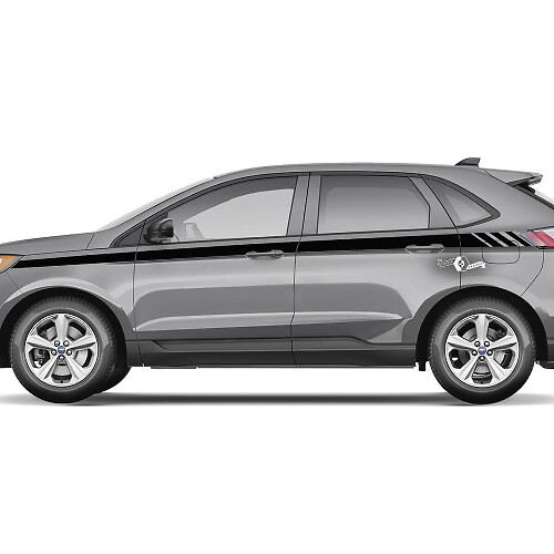 Ford Edge Line Strobe debajo de Windows Vinilo Rocker Panel Stripes calcomanía para el cuerpo calcomanía gráfica de vinilo
