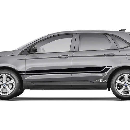 Ford Edge Line Strobe debajo de Windows Vinilo Rocker Panel Stripes calcomanía para el cuerpo calcomanía gráfica de vinilo
