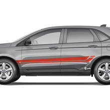 Ford Edge Line Strobe debajo de Windows Vinilo Rocker Panel Stripes calcomanía para el cuerpo calcomanía gráfica de vinilo
 2