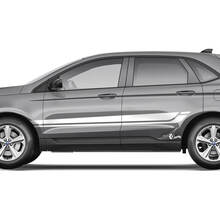 Ford Edge Line Strobe debajo de Windows Vinilo Rocker Panel Stripes calcomanía para el cuerpo calcomanía gráfica de vinilo
 3