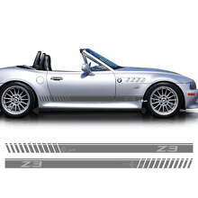 Juego de pegatinas de vinilo con franjas estroboscópicas en la puerta lateral con logo Z3 para BMW Z3_2