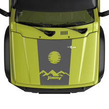 Suzuki JIMNY Hood Mountains Sun Map Logo calcomanías gráficas
 2