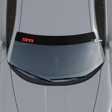 Adhesivo para parabrisas con logotipo de Porsche 911 y kit de rayas de fondo
 2