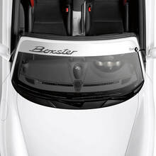 Adhesivo para parabrisas con logotipo de Porsche Boxster y kit de rayas de fondo
 3