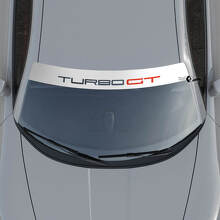 Calcomanía de Vinilo con Letras Turbo GT para Parabrisas 2 Para Porsche 911 Turbo GT 2