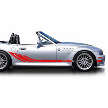 Par BMW Panel inferior Triple Wing rayas Puertas laterales Vinilo Calcomanía pegatina
 2