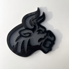 Insignia 3D personalizada Logotipo de Bull Angry Emblema de insignias de guardabarros
 5