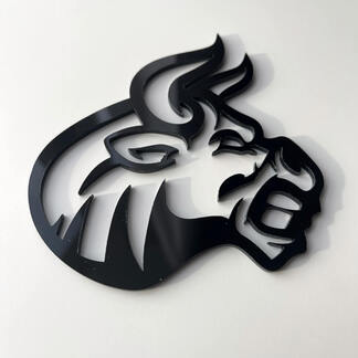 Insignia 3D personalizada Logotipo de Bull Angry Emblema de insignias de guardabarros
