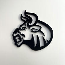 Insignia personalizada en 3D Bull Angry logo emblemas para guardabarros 2 2