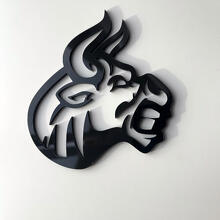 Insignia personalizada en 3D Bull Angry logo emblemas para guardabarros 2 3