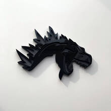 Insignia personalizada 3D Logotipo Godzilla Enfadado Emblemas para Guardabarros 2 3