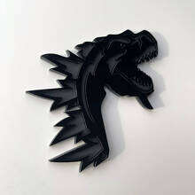 Insignia personalizada 3D Logotipo Godzilla Enfadado Emblemas para Guardabarros 2 4