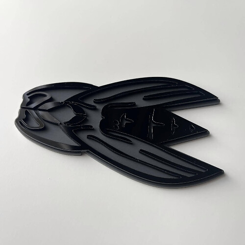 Insignia personalizada 3D Logotipo de abeja avispa Placas de guardabarros Emblema 2