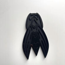 Insignia personalizada 3D Abeja Avispa logo Insignias de Guardabarros Emblema 3 4