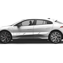 Jaguar I Pace Side Stripes Graphics Puertas calcomanía Logo Lines pegatina
 3