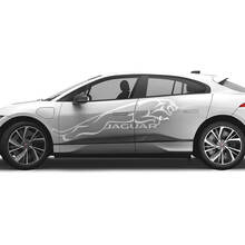 Jaguar I Pace Side Tattoo Stripes Graphics Puertas calcomanía Logo Lines pegatina
 2