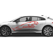 Jaguar I Pace Side Tattoo Stripes Graphics Puertas calcomanía Logo Lines pegatina
 3