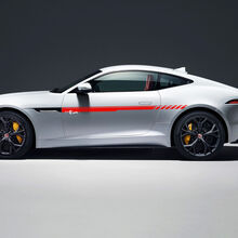 Jaguar F-Type R Side Dual Stripes Graphics Puertas calcomanía Logo Lines pegatina
 3