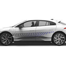 Jaguar I-Pace Puertas laterales Rayas de colores degradados Calcomanía gráfica Logotipo adhesivo
 2