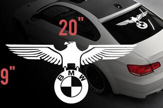 Calcomanías adhesivas de vinilo para ventana trasera de coche alemán BMW Eagle para M3 M5 M6 e36 todos
