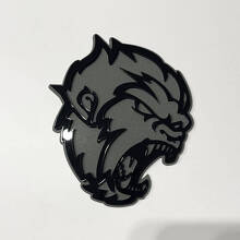 Placa Emblema 3D Guardabarros Sasquatch Bigfoot Enfadado_2