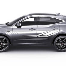 Jaguar E-Pace Rayas Laterales Modernas Calcomanías Gráficas de Puertas Logo Pegatina
 3