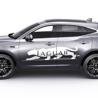 Jaguar E-Pace Logotipo lateral Puertas Jaguar Calcomanía gráfica Logotipo adhesivo 2
 1