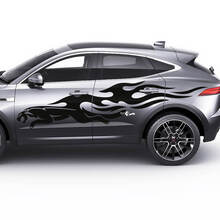 Jaguar E-Pace Logotipo lateral Jaguar Flame Doors Calcomanía gráfica Logotipo adhesivo
 3