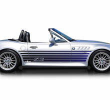 Strobe Stripes BMW Z3 Degradado Puertas laterales Rayas Vinilo Calcomanía Pegatina
 2