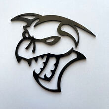 Insignia Hellcat Demon 3D Emblema de insignias de guardabarros negro
 3