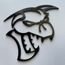 Insignia Hellcat Demon 3D Emblema de insignias de guardabarros negro
 4