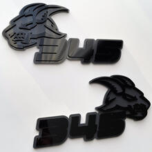 Insignia Goat 345 HEMI 3D Emblema de insignias de guardabarros negro vs gris
 7