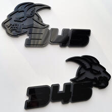 Insignia Goat 345 HEMI 3D Emblema de insignias de guardabarros negro vs gris
 7
